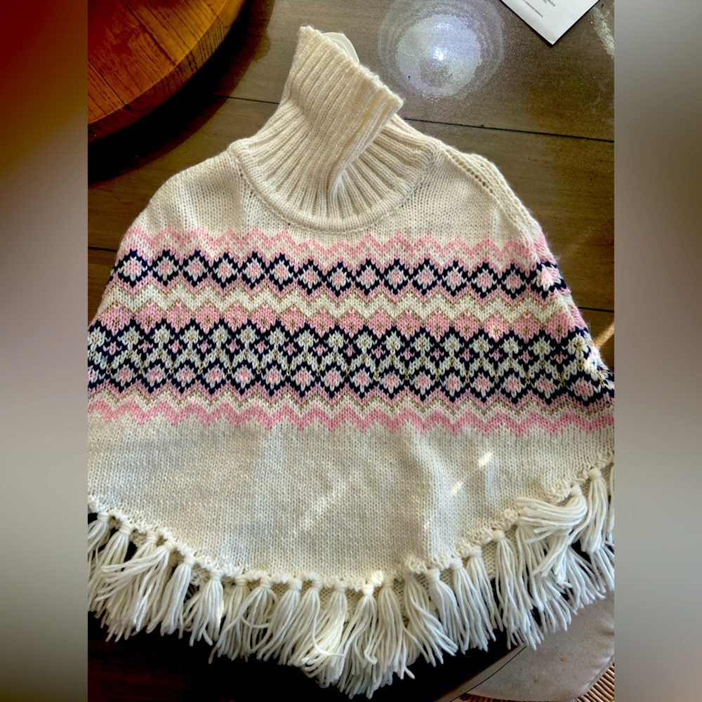H&M kids 4/5t turtleneck over wear sweater